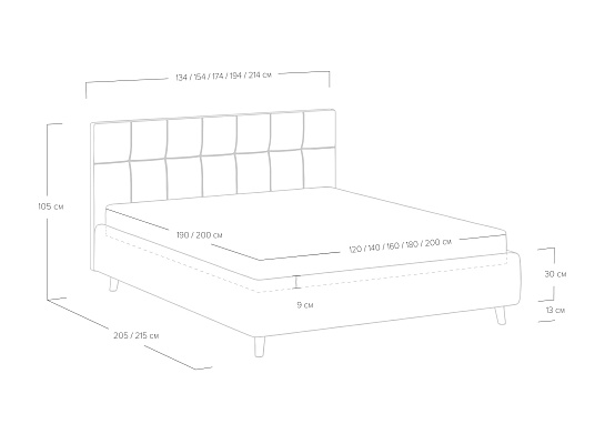 Кровать Bella