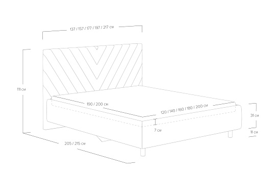Кровать Vivien